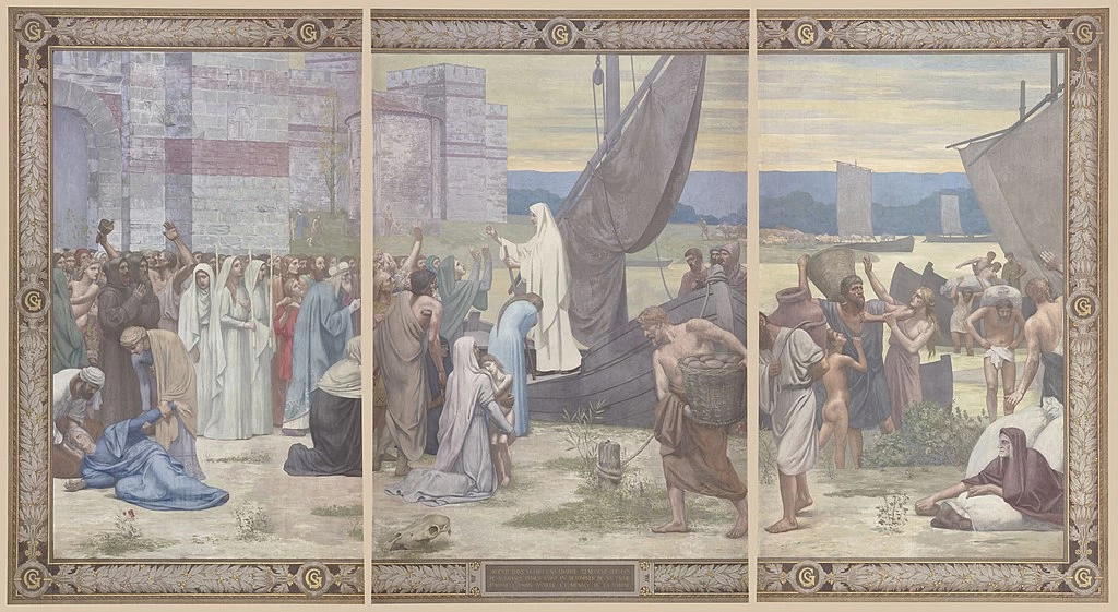 Scene della vita di santa Genoveffa, patrona di Parigi - Pantheon, Paris